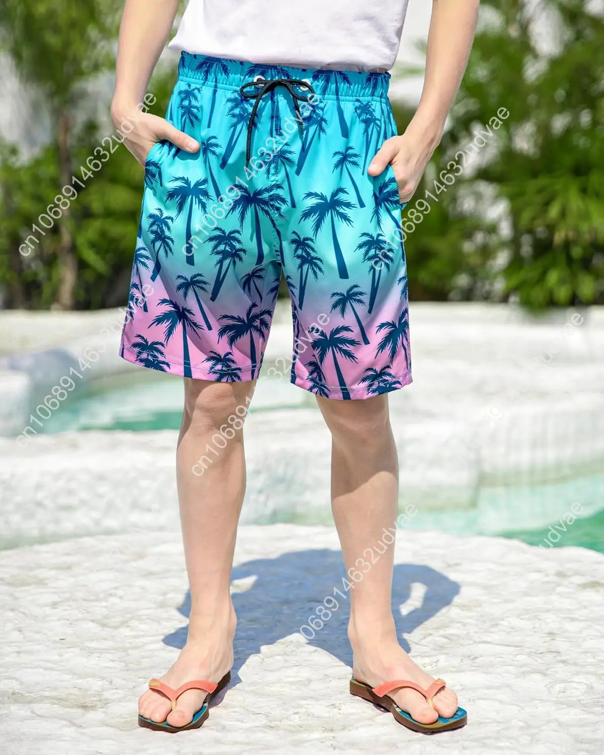 OlyPegicの男の子用スイムトランクス。ボクサーパンツ型 - Swim Trunk Quick Dry のレビューと価格