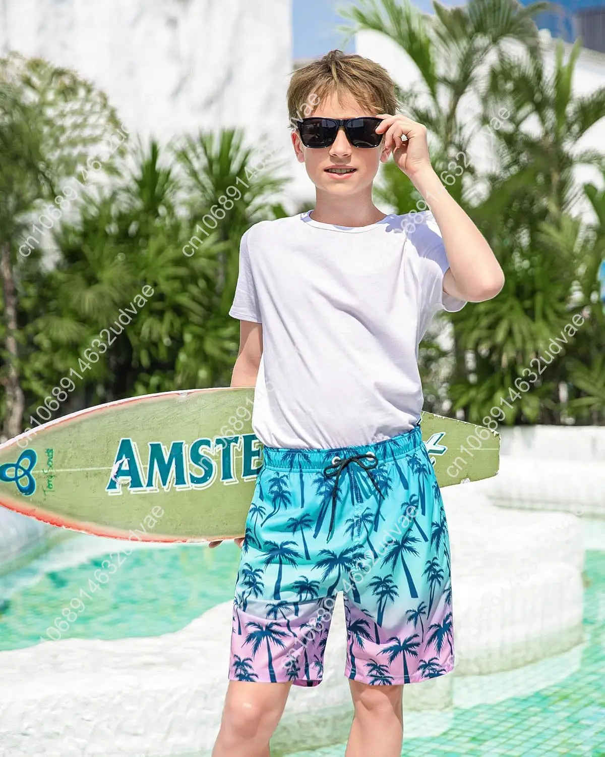 OlyPegicの男の子用スイムトランクス。ボクサーパンツ型 - Swim Trunk Quick Dry のレビューと価格