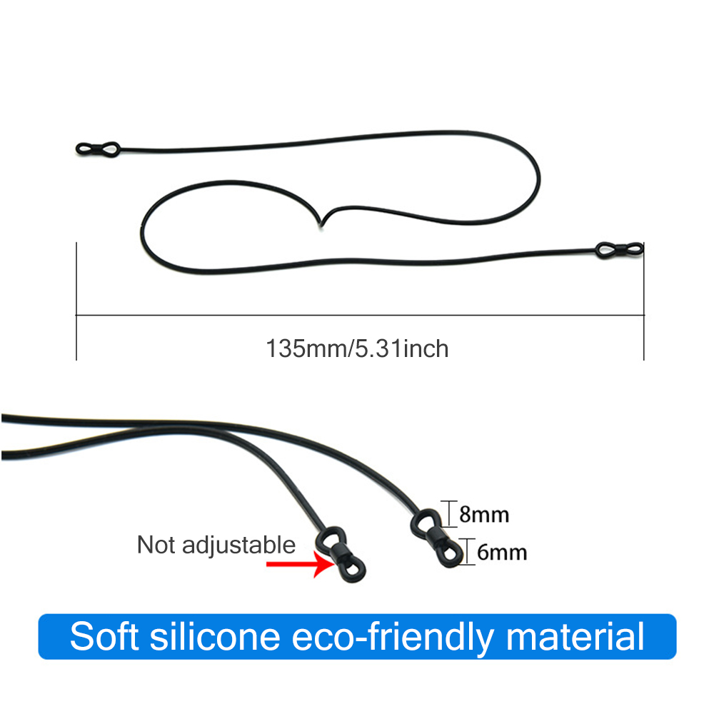 子供と大人のためのカラフルなシリコン眼鏡チェーン、眼鏡コード - Sunglass Retainer Cord のレビューと価格