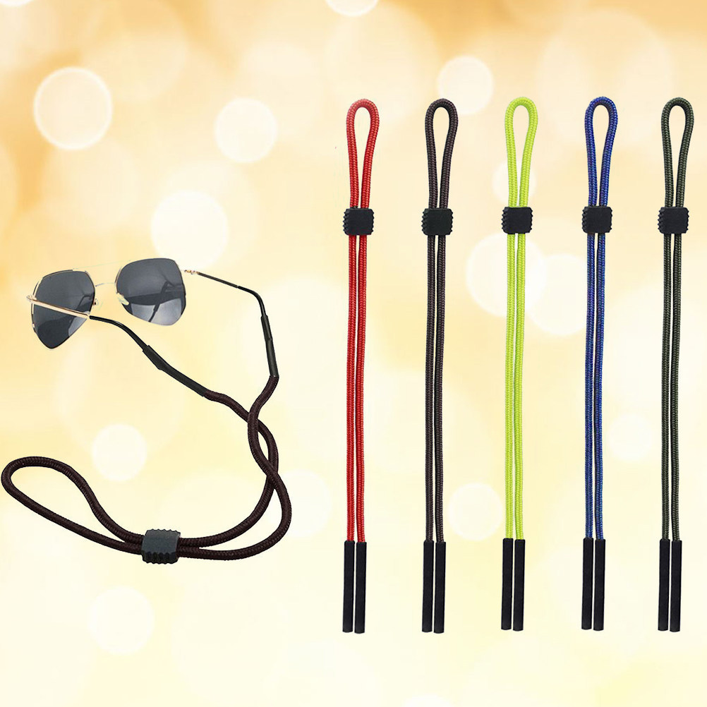 5本セットの高級滑り止めメガネストラップ。ネックレス風のデザ - Sunglass Retainer Cord のレビューと価格