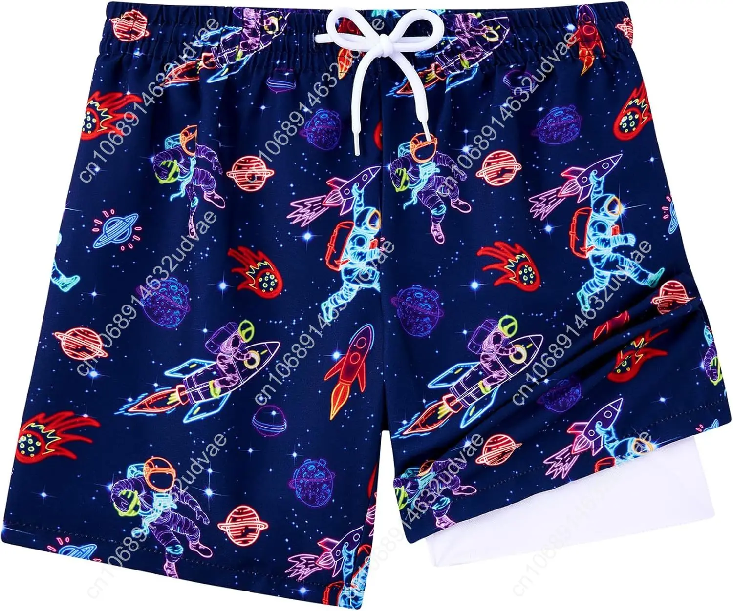 男の子用スイムトランクス、ボクサーパンツ型メッシュ裏地付き、 - Swim Trunk Quick Dry のレビューと価格